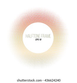 color round halftone background
