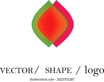 color round logo, icon shape design