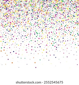 Fondo blanco del Vector redondo del color. Diseño de Punto Superior. Patrón de Navidades Polka. Círculo Verde Celebra Invitación.