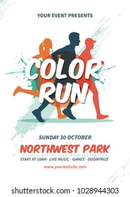 Color Run Flyer Template