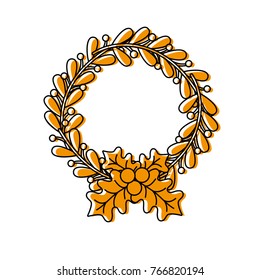color rustic natural branches leaves decoration