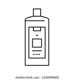 color safe detergent line icon vector. color safe detergent sign. isolated contour symbol black illustration