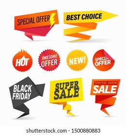 Color sale vector banners clipart