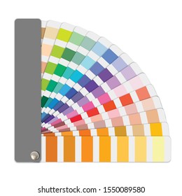 Color sample guide in vector format