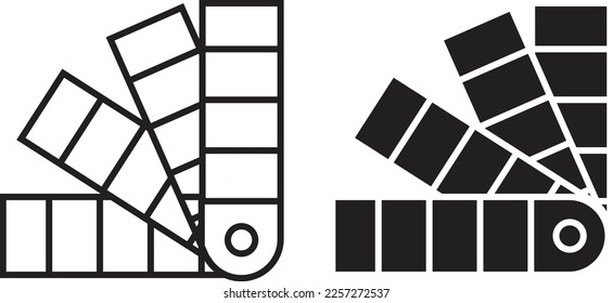 Farbstichensymbol, einfache, trendige, flache Linie und solide einzelne Vektorgrafik auf weißem Hintergrund. Für Apps, Logo, Websites, Symbol, UI, UX, Grafik und Web-Design. EPS10.