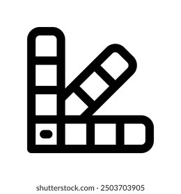 color sample icon. vector line icon for your website, mobile, presentation, and logo design.