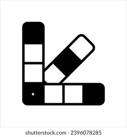 Color Sample  icon with white background vector