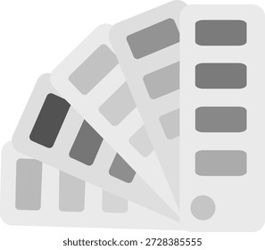 Color sample Line vector Icon Design