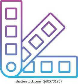 Color sample vector icon. Can be used for printing, mobile and web applications.