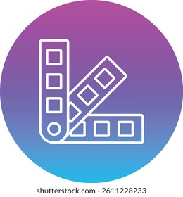 Color sample vector icon. Can be used for printing, mobile and web applications.