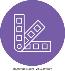 Color sample vector icon. Can be used for printing, mobile and web applications.