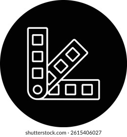 Color sample vector icon. Can be used for printing, mobile and web applications.