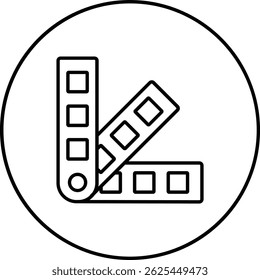 Ícone de vetor de amostra de cor. Pode ser usado para impressão, aplicativos móveis e da Web.