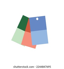 Color samples. Vector art illustration. Interior design.