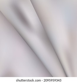 Color Satin Silky Cloth Fabric Textile Drape with Crease Wavy Folds background.With soft waves and,waving in the wind Texture of crumpled paper. object Vector,illustration