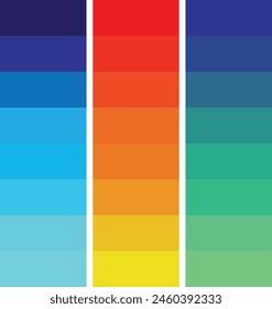 Color scale design, colors design.
