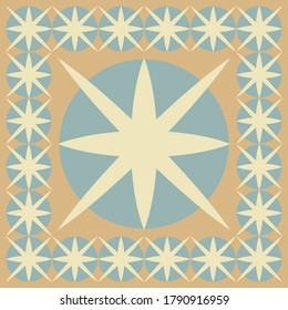 Color Scandinavian seamless pattern. Vector illustration