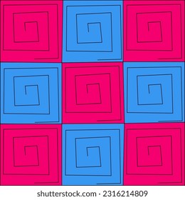 The color scheme is a purple-pink circle background.