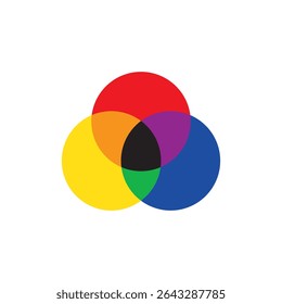 Color Scheme Symbol Isolated, vector
