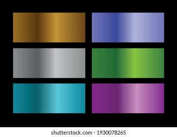 esquemas de color de ejemplos de degradados