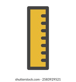 Color school tools related single item icon ruler