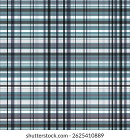 Color Scotland textile seamless pattern. Fabric texture check tartan plaid. Abstract geometric background for cloth, card, fabric. Monochrome graphic repeating design. Modern squared ornament.