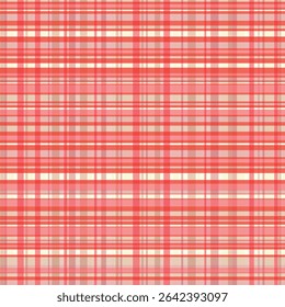 Color Scotland textile seamless pattern. Fabric texture check tartan plaid. Abstract geometric background for cloth, card, fabric. Monochrome graphic repeating design. Modern squared ornament.