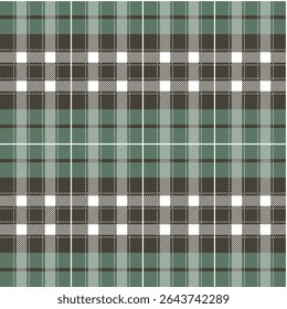 Cor escócia padrão têxtil sem costura. Tecido textura verificação tartan xadrez. Fundo geométrico abstrato para tecido, cartão, tecido. Design gráfico de repetição monocromático. Ornamento quadrado moderno.