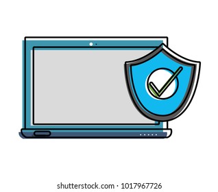 color screen laptop technology with shield security