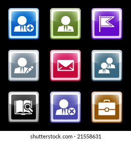 Color screen web icons, set 1