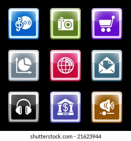 Color screen web icons, set 5