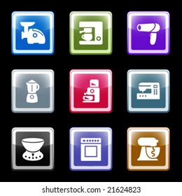 Color screen web icons, set 19