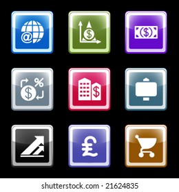 Color screen web icons, set 23