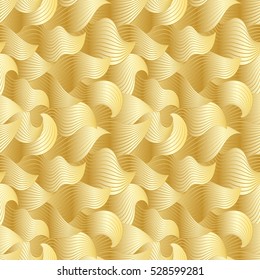 Color seamless abstract hand-drawn pattern, waves background.