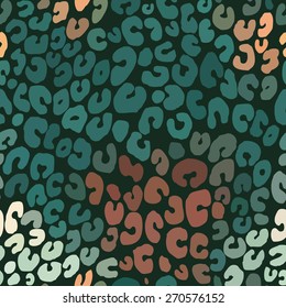Color seamless animal skin pattern in vector format