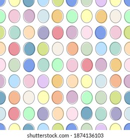 Color seamless geometric pattern - delicate design. Bright fashion background, vibrant repeatable texture.