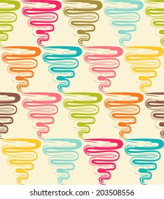 Color seamless grunge triangles pattern