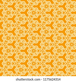 color seamless lace pattern with abstract geometric flower. Stylish fashion design background for invitation card. illustration
