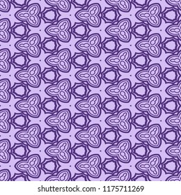color seamless lace pattern with abstract geometric flower. Stylish fashion design background for invitation card. illustration