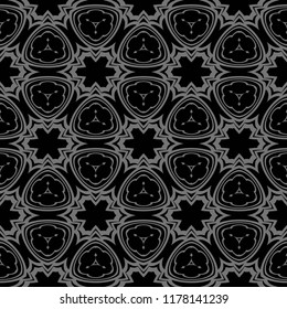 color seamless lace pattern with abstract geometric flower. Stylish fashion design background for invitation card. illustration