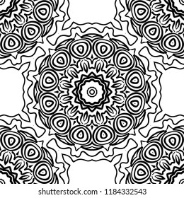 color seamless lace pattern with abstract geometric flower. Stylish fashion design background for invitation card. illustration.