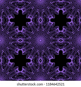 color seamless lace pattern with abstract geometric flower. Stylish fashion design background for invitation card. illustration.