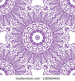 color seamless lace pattern with abstract geometric flower. Stylish fashion design background for invitation card. illustration.