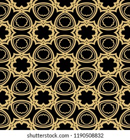color seamless lace pattern with abstract geometric flower. Stylish fashion design background for invitation card. illustration