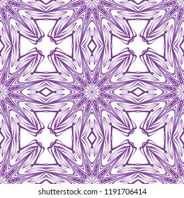 color seamless lace pattern with abstract geometric flower. Stylish fashion design background for invitation card. illustration.