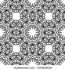 color seamless lace pattern with abstract geometric flower. Stylish fashion design background for invitation card. illustration