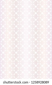Color Seamless Lace Pattern With Abstract Geometric Flower. Stylish Fashion Design Background For Invitation Card. Vector Illustration. gradient color.