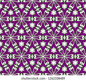 Color Seamless Lace Pattern With Abstract Geometric Flower. Stylish Fashion Design Background For Invitation Card. Vector Illustration. gradient color.