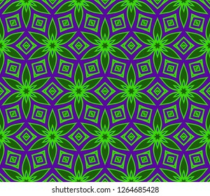 Color Seamless Lace Pattern With Abstract Geometric Flower. Stylish Fashion Design Background For Invitation Card. Vector Illustration. gradient color.