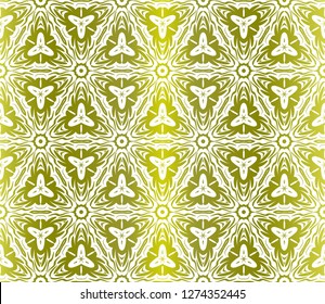 Color Seamless Lace Pattern With Abstract Geometric Flower. Stylish Fashion Design Background For Invitation Card. Vector Illustration. gradient color.